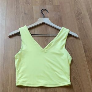 Yellow crop top☀️